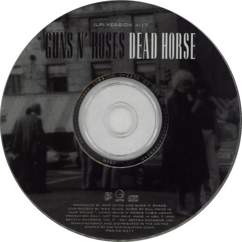 Guns N Roses Dead Horse US Promo CD single (CD5 / 5